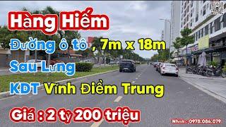 Hàng hiếm Cần bán lô đất Ngang 7m vuông vắn , sau lưng khu đô thị Vĩnh điềm trung Nha Trang