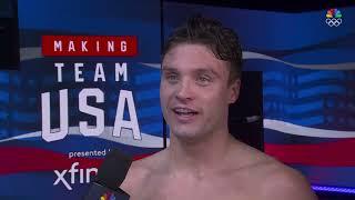 Bobby Finke reacts to qualifying for 2nd Olympics | U.S. Olympic Swimming Trials presented by Lilly