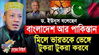 বাংলাদেশ আর পাকিস্তান মিলে ভারতকে ভেঙ্গে টুকরা টুকরা করবে । সেভেন সিস্টার্স মুফতি আমির হামজা ওয়াজ