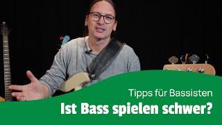 Wie schwer ist Bass spielen? Bassgitarre lernen für Anfänger