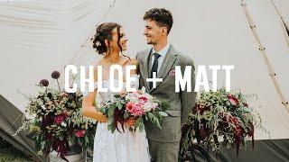 Festival Tipi Wedding Highlight Video in Leicestershire - Chloe and Matt