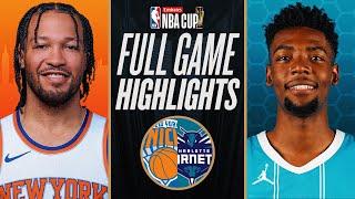 KNICKS at HORNETS | EMIRATES NBA CUP  | FULL GAME HIGHLIGHTS | November 29, 2024