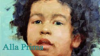 How to paint a portrait in 2,5 hrs in oils? Alla prima | #GusevArtSchool