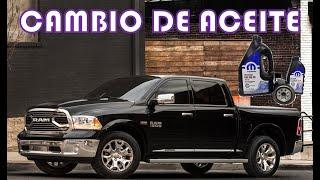 AFINACION DODGE 2015 RAM 3.6L V6 PARTE 4 CAMBIO DE ACEITE Y FILTRO