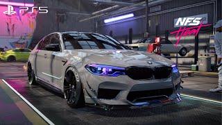 BMW M5 2018 Clean BUILD  | Full Customization & Tuning | NFS Heat | PS5 Gameplay