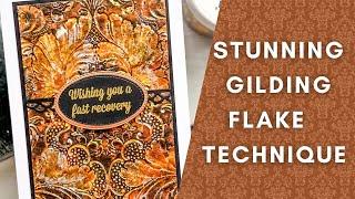 Try this STUNNING effect with your Gilding Flakes! #cards #papercraft #gildingflakes