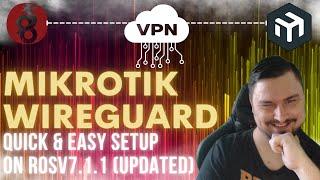 Secure fast and easy VPN on MikroTik with Wireguard. This is CRAZY v7.1.1 [Re-upload]