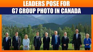 Leaders Pose for G7 Group Photo in Canada | Trump | Macron | Meloni | Careny | Starmer | USA | News9