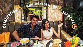 Our First Wedding Anniversary | Special Dinner Date | Surprise Gift For Sanghavi | More about Us