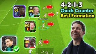 4-2-1-3 is GOATED  OP Quick Counter Best Formation Of All Time In eFootball 2024 