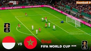 INDONESIA vs MOROCCO - FIFA WORLD CUP 2026 FINAL |  Full Match All Goals | GAMEPLAY PES 21