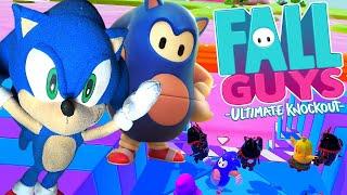 Sonic The Hedgehog!! CRAZY FUNNY MADNESS!! Fall Guys Gameplay!!