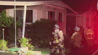 Fire damages mobile home in Mira Mesa, displaces resident