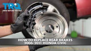 How to Replace Rear Drum Brakes 2006-2011 Honda Civic