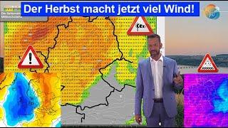 Herbst-Woche mit Wind, Regen & Abkühlung. Sturm- & Nachtfrostgefahr! Wettervorhersage 22.-29.09.2024