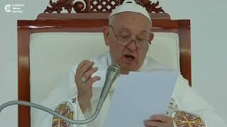 Pope tells Muslims, Catholics: Be fraternal!