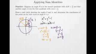 Application of Trigonometric Sum Identity