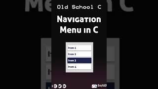Menu program in C #shorts #softethics #patternshorts #oldschoolc
