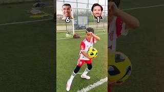 Messi OR Ronaldo Which One Is The Goat Challenge #youtube