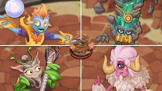 All Adult Celestials - Celestial Island All Monster Sounds & Animations (My Singing Monsters)