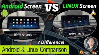 BMW Android Screen VS BMW Linux Screen Comparison| 7 Difference between BMW Linux and Android screen