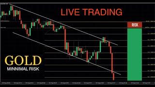 Live Trading GOLD with Minimal Risk  | August 24