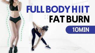 10 MIN FULL BODY HIIT WORKOUT ll K-Beauty Body Shape l Weight Loss At Home / Burn lots of Calories