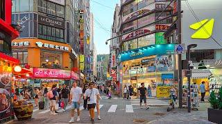 Walking from Myeongdong to Dongdaemun on a summer night | Walking Tour Seoul 4K HDR