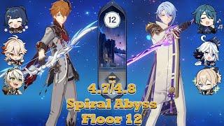 [4.7/4.8 Abyss] Childe International & Ayato Mono Hydro 4.7 Spiral Abyss floor 12 | Genshin Impact