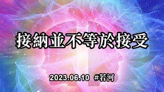 接納並不等於接受；接納，只是允許其存在，而接受是認同其價值。