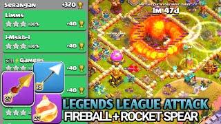 +320 INSANE FIREBALL ‼️ LEGEND LEAGUE ATTACK | CLASH OF CLANS