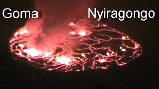 Goma. Nyiragongo volcan. DR Congo. Гома, Ньирагонго. Конго.