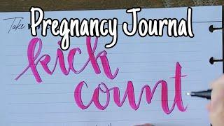 Making A Kick Count Page for My Pregnancy Journal