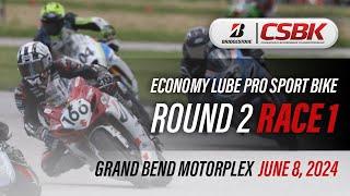 2024 Bridgestone CSBK - Economy Lube Pro Sport Bike Round 2, Race 1 at Grand Bend Motorplex