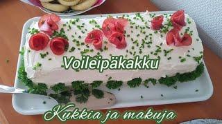 Maukas voileipäkakku juhlaan, kuin juhlaan!