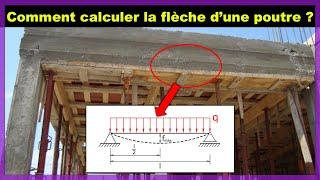 Comment calculer la flèche d’une poutre? +Exercice d'application #flèche #RDM #omarcherkaoui