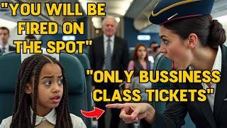 Racism Exposed: Flight Attendant Insults Black Girl, Her Father Owns the Airline! | telltales