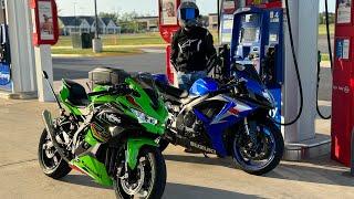 TUNED ZX4RR AND GSXR 600 HIT BACKROADS!