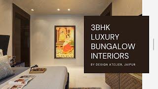 3 BHK Luxury Bungalow Interiors in Jaipur | Residential Photo Story | 4K Video