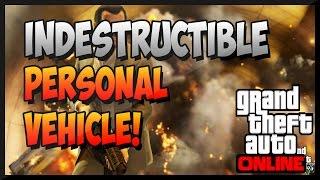 GTA 5 ONLINE - GTA 5 How To Make Personal Vehicle Indestructible!