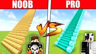 Minecraft NOOB vs PRO :  Staircase Building Challenge with @DashEmpireOG