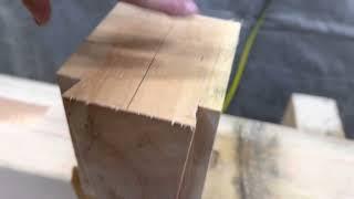 Timber Framing - Mafell Router and Arunda 120N Jig - fit up for the mortise and tenon