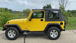 2004 Yellow TJ Jeep Wrangler