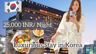 We Stayed at 5 star Hotel in Korea after marriage @25,000I ₹/ night + Indian Restaurant dinner