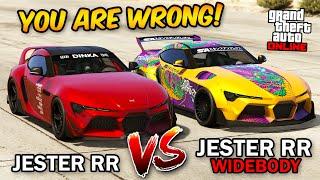 GTA 5 Online - JESTER RR WIDEBODY VS JESTER RR (WHICH IS FASTEST?)