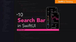 Implement a custom and reusable search bar | SwiftUI Crypto App #10