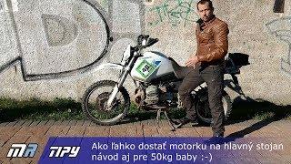 MR Tipy: Ako ľahko dostať motorku na hlavný stojan (návod aj pre 50kg baby) - motoride.sk