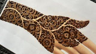 Beautiful floral henna design 2024 | beautiful mehndi design || beautiful henna design 2024