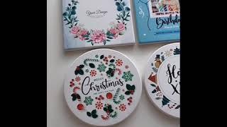 Personalized Gift Ceramic Water Absorbent Coasters for Drinks Cup Coaster