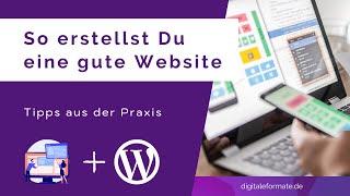 Diese 6 Punkte machen eine "GUTE WEBSITE" aus (Tutorial)